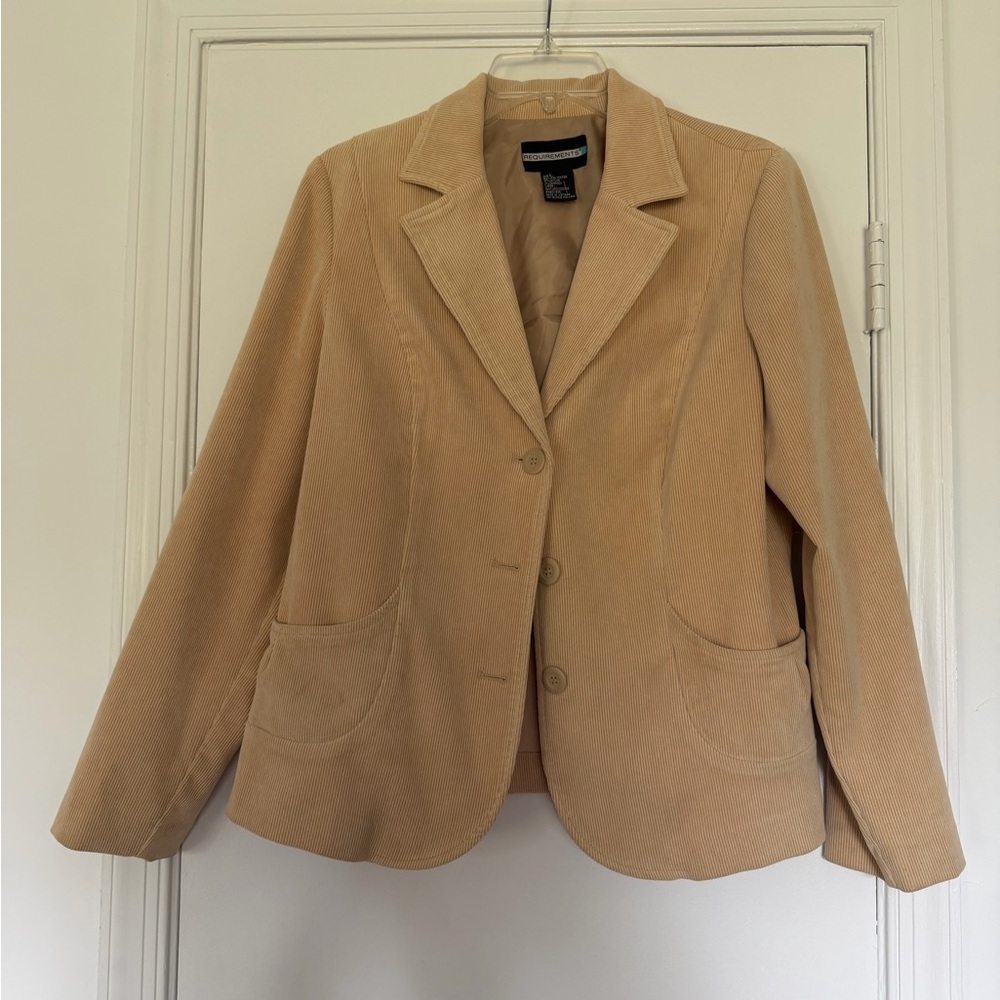 Requirements Tan Corduroy Blazer